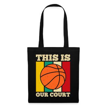 Basketball Basketballer - Stoffbeutel - Schwarz - Vorne