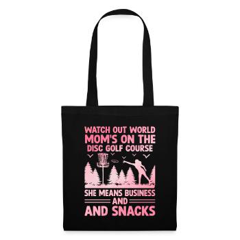 Disc Golf Player Disc Golfer Frisbee Player Par Pu - Sac en tissu - noir - Devant