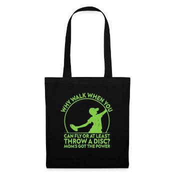 Disc Golf Player Disc Golfer Frisbee Player Par Pu - Stoffbeutel - Schwarz - Vorne