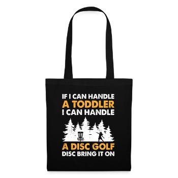 Disc Golf Player Disc Golfer Frisbee Player Par Pu - Tote Bag - black - Front