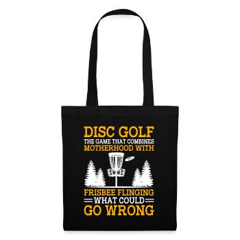 Disc Golf Player Disc Golfer Frisbee Player Par Pu - Tote Bag - black - Front