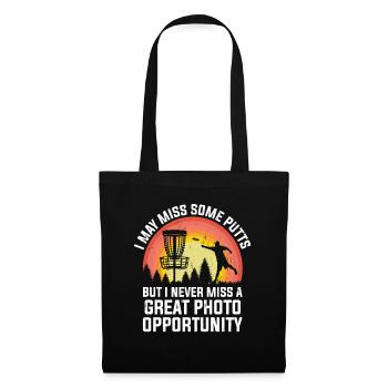 Disc Golf Player Disc Golfer Frisbee Player Par Pu - Tote Bag - black - Front