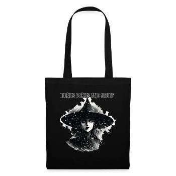 Witch, Hokus Pokus and Stuff, Halloween - Tote Bag - black - Front