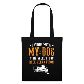 Angeln Hundebesitzer Hundeliebhaber Perfect Fishing Funn - Stoffbeutel - Schwarz - Vorne