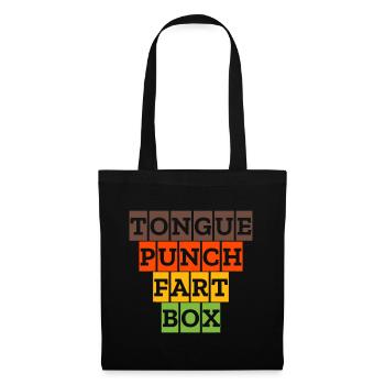 Tongue Punch Fart Box Funny Sexual - Tote Bag - black - Front