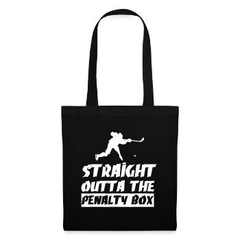 Ice Hockey Enforcer Straight Outta The Penalty Box - Tote Bag - black - Front