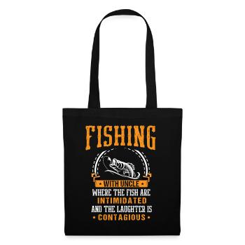 Pêche Oncle Pêcheur Oncles Drôle Poisson Parfait - Sac en tissu - noir - Devant