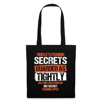 Fishing Uncle Fisherman Uncles Funny Fish Perfect - Tote Bag - black - Front