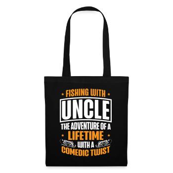 Pêche Oncle Pêcheur Oncles Drôle Poisson Parfait - Sac en tissu - noir - Devant