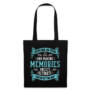 Fishing Uncle Fisherman Uncles Funny Fish Perfect - Tote Bag - black - Front