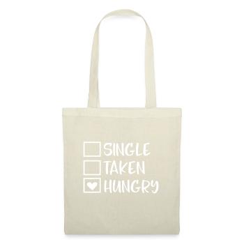 Valentines Day Single Taken Hungry Food Lover - Tote Bag - nature - Front