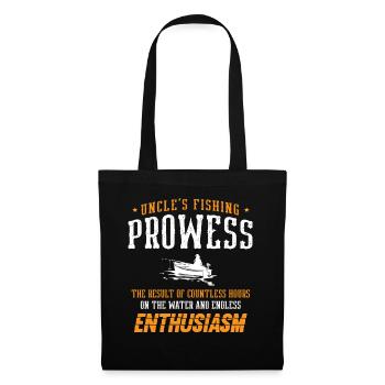 Fishing Uncle Fisherman Uncles Funny Fish Perfect - Tote Bag - black - Front