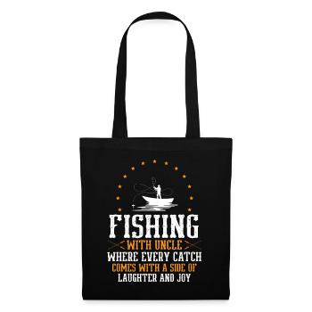 Fishing Uncle Fisherman Uncles Funny Fish Perfect - Tote Bag - black - Front