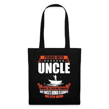 Pêche Oncle Pêcheur Oncles Drôle Poisson Parfait - Sac en tissu - noir - Devant