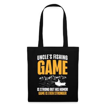 Pêche Oncle Pêcheur Oncles Drôle Poisson Parfait - Sac en tissu - noir - Devant