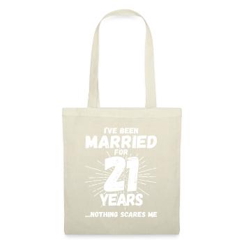 Couples Married 21 Years - Funny 21st Wedding - Tote Bag - nature - Front