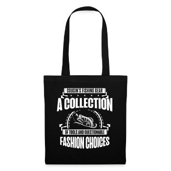 Fishing Cousin Fisherman Cousins Funny Fish Perfec - Tote Bag - black - Front