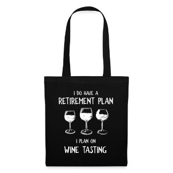 J’ai un plan de retraite - Sac en tissu - noir - Devant