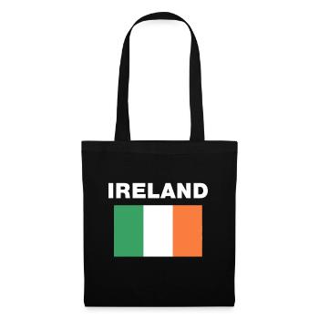 Irland Erbe der irischen Flagge - Stoffbeutel - Schwarz - Vorne