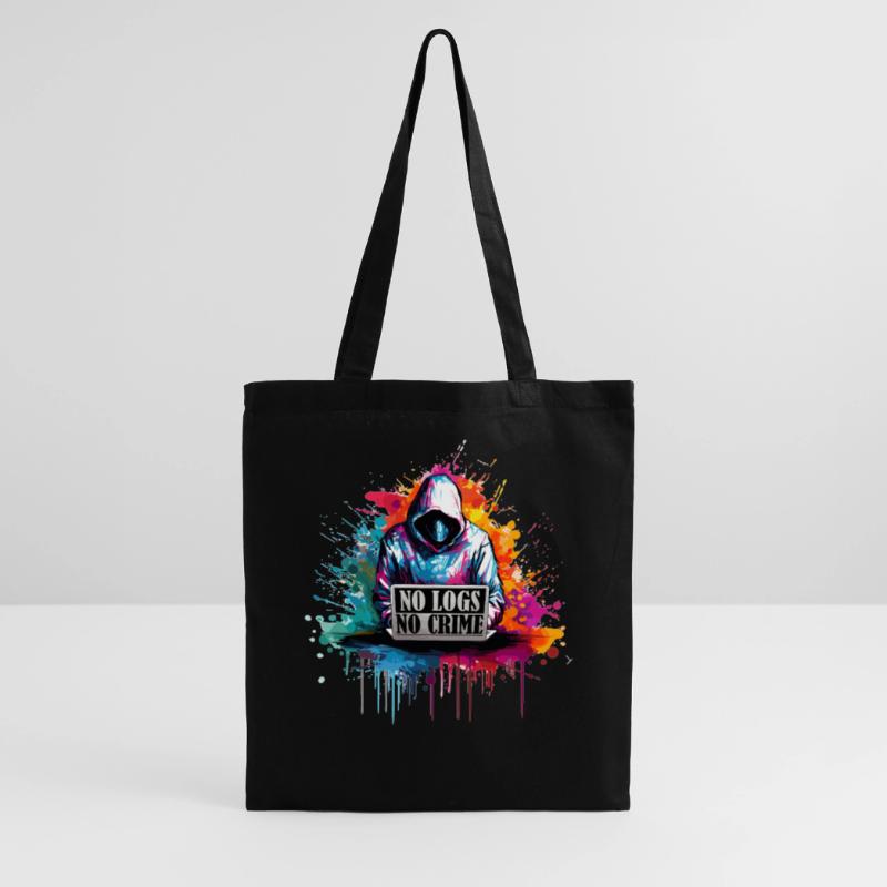 Ethical Hacker's Code: No Logs, No Crime Visual Tote Bag