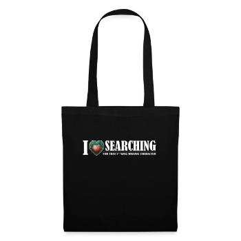 J'aime chercher La quête du personnage - Sac en tissu - noir - Devant