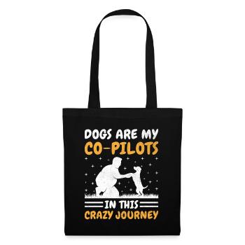 Dresseur de chiens Dressage de chiens Dressage de chiens Soins aux animaux de compagnie Pr - Sac en tissu - noir - Devant