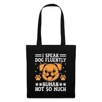 Dresseur de chiens Dressage de chiens Dressage de chiens Soins aux animaux de compagnie Pr - Sac en tissu - noir - Devant
