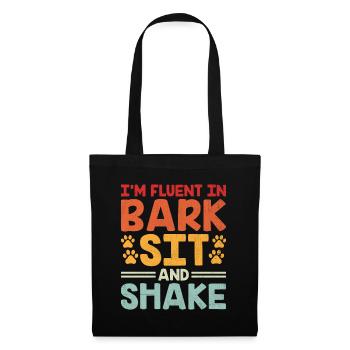 Dresseur de chiens Dressage de chiens Dressage de chiens Soins aux animaux de compagnie Pr - Sac en tissu - noir - Devant