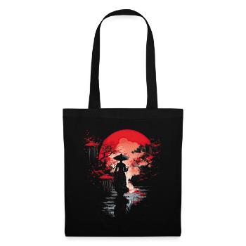 Geisha Kyoto Kimono Culture Sanctuaire Anime Samouraï - Sac en tissu - noir - Devant