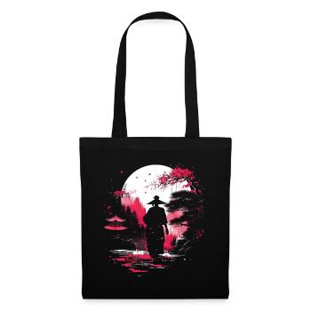Geisha Kyoto Kimono Culture Samouraï Anime Sanctuaire - Sac en tissu - noir - Devant