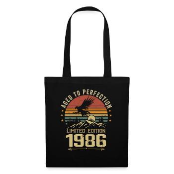 1986 Original Vintage Retro 1986 Anniversary - Tote Bag - black - Front