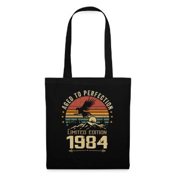1984 Original Vintage Anniversaire 1984 rétro - Sac en tissu - noir - Devant