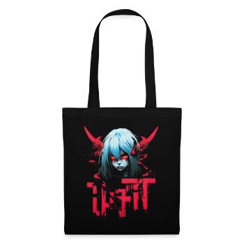 Anime Goth Girl Japanese Aesthetic Grunge Horror - Tote Bag - black - Front