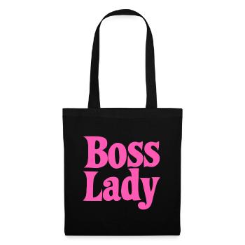 Drôle Manager Lady Cadeau Pour Femmes Filles - Sac en tissu - noir - Devant