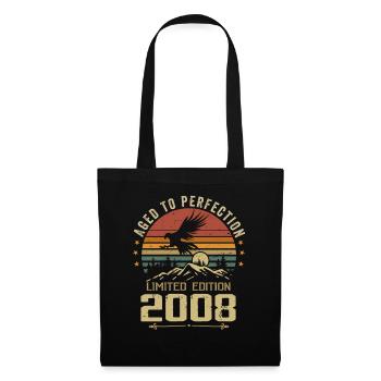 2008 Original Vintage Anniversaire 2008 rétro - Sac en tissu - noir - Devant