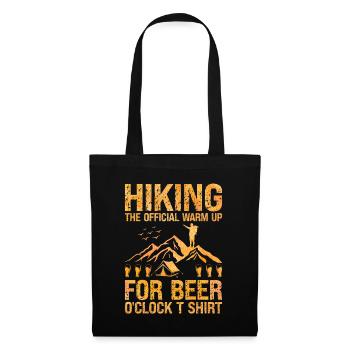 Hiking Hiker Nature Trekking Outdoor Mountaineerin - Tote Bag - black - Front