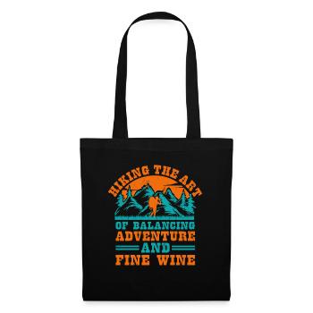 Wandern Bergsteigen Trekking Natur Outdoor Alco - Stoffbeutel - Schwarz - Vorne
