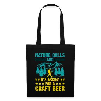 Wandern Bergsteigen Trekking Natur Outdoor Alco - Stoffbeutel - Schwarz - Vorne