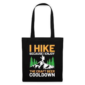 Hiking Hiker Nature Trekking Outdoor Mountaineerin - Tote Bag - black - Front