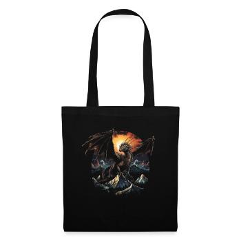 Dragon Role Playing Game Illustration Mythology - Tote Bag - black - Front