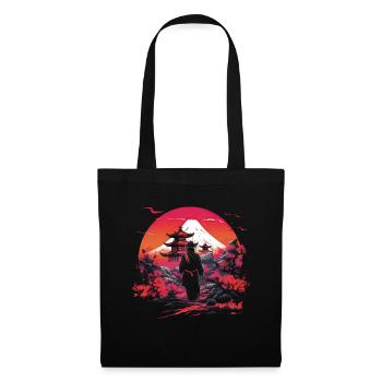Japanese, Traditional, Mountain, Fuji, Japan, Geisha - Tote Bag - black - Front