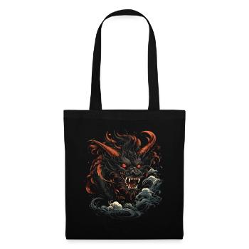 Japanese Tattoo Night Mystical Japan - Tote Bag - black - Front