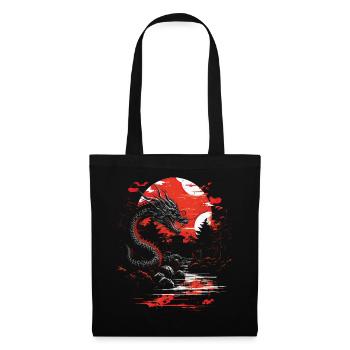 Japanese Tattoo Night Mystical Japan - Tote Bag - black - Front