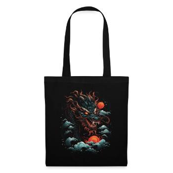Japanisch Japanisch Landschaft Asien Mystisch - Stoffbeutel - Schwarz - Vorne