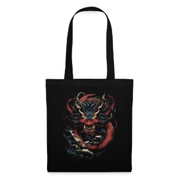 Japanisch Japanisch Landschaft Asien Mystisch - Stoffbeutel - Schwarz - Vorne