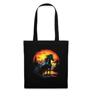 Horse, Nature, Wilderness - Tote Bag - black - Front