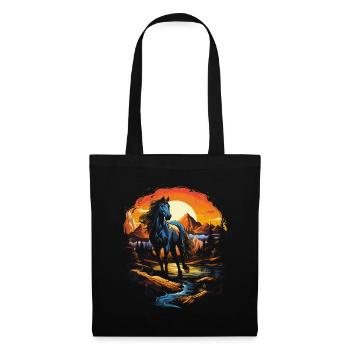 Horse, Nature, Wilderness - Tote Bag - black - Front
