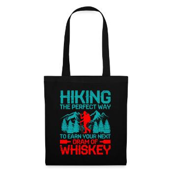 Hiking Hiker Nature Trekking Outdoor Mountaineerin - Tote Bag - black - Front
