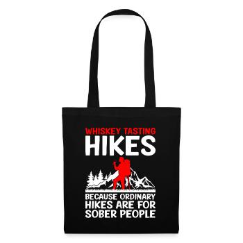 Hiking Hiker Nature Trekking Outdoor Mountaineerin - Tote Bag - black - Front