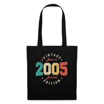 Vintage 2005 Original 2005 Anniversaire Rétro 2005 - Sac en tissu - noir - Devant